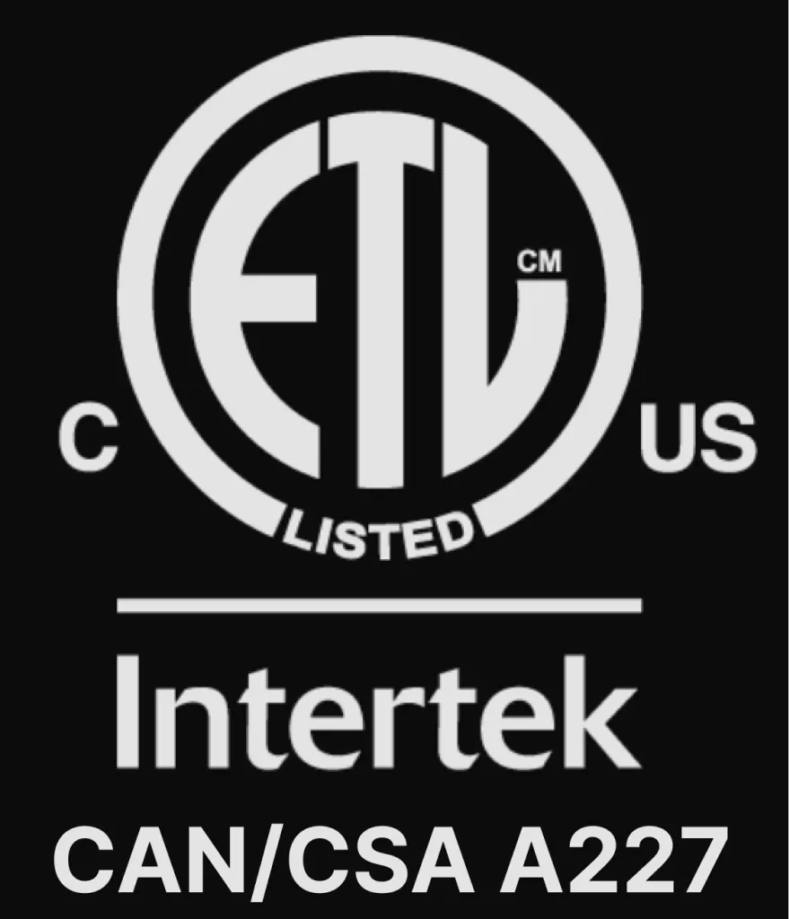 Intertek ETL Listed mark, CAN/CSA A277