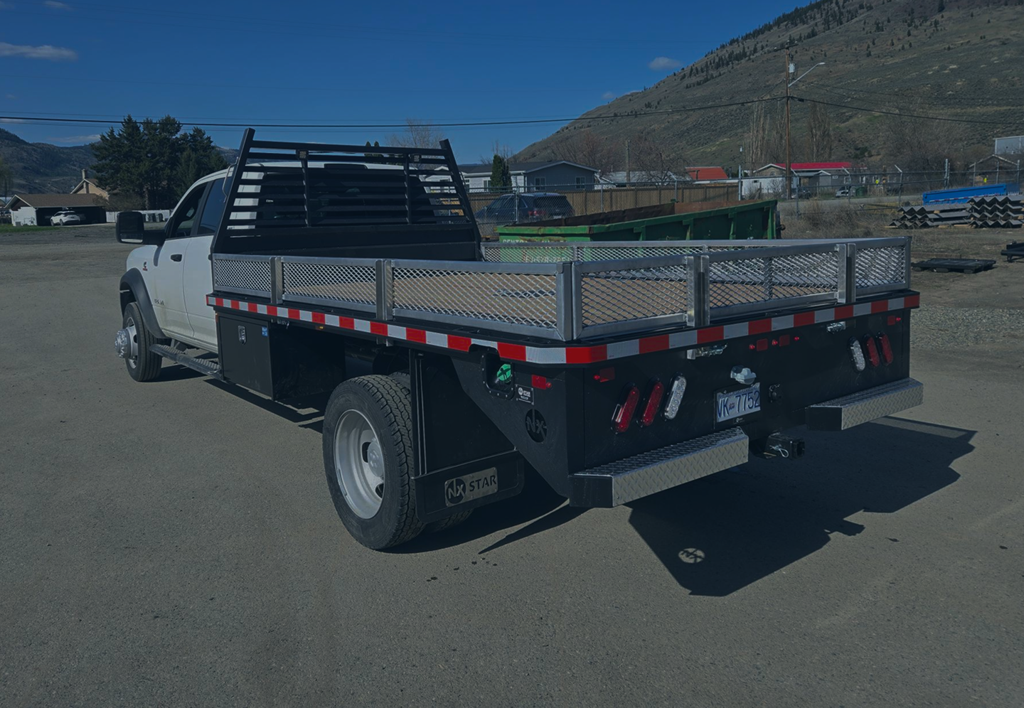 Flat deck truck body built by NxStar Systems