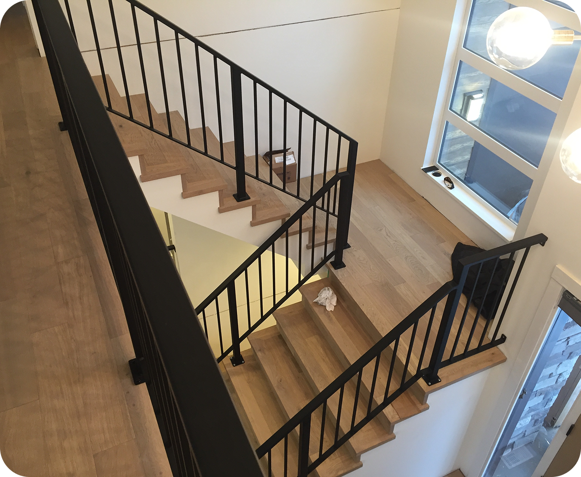 Modern Steel Railing Installation — photo 2